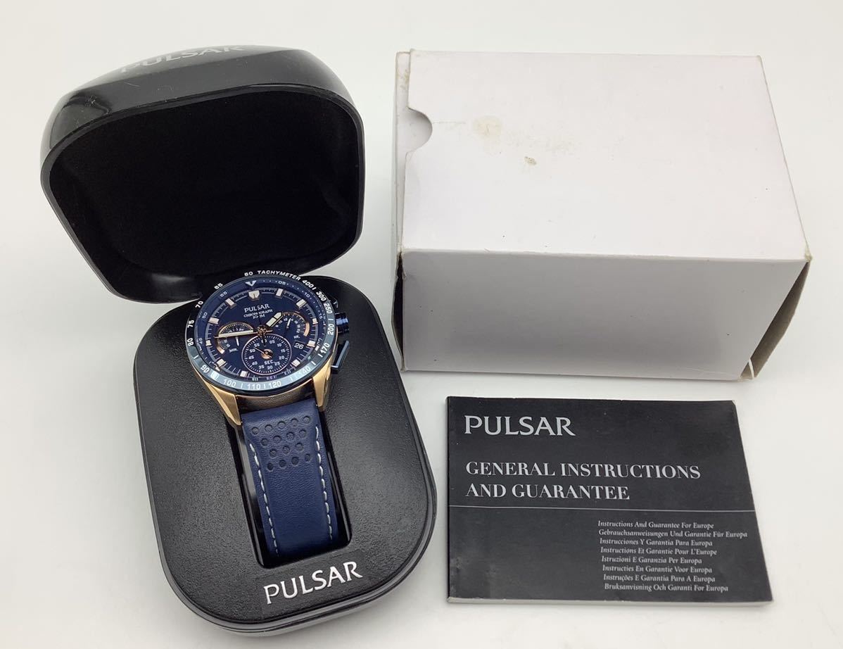 ① SEIKO セイコー PULSAR パルサー VK63-X001 CHRONOGRAPH ① SEIKO セイコー PULSAR パルサー VK63-X001 CHRONOGRAPH