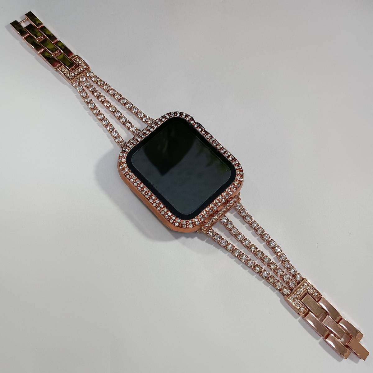 applewatch albst33 カスタム ベルトアップルウォッチ カバー キラキラ