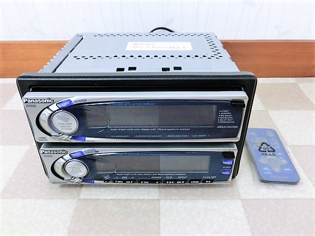 Panasonic CQ-GX555D CX-DX555D CD＆カセットプレイヤー FM/AM 1DIN+1DINタイプの 動作品 保証付_pic 4