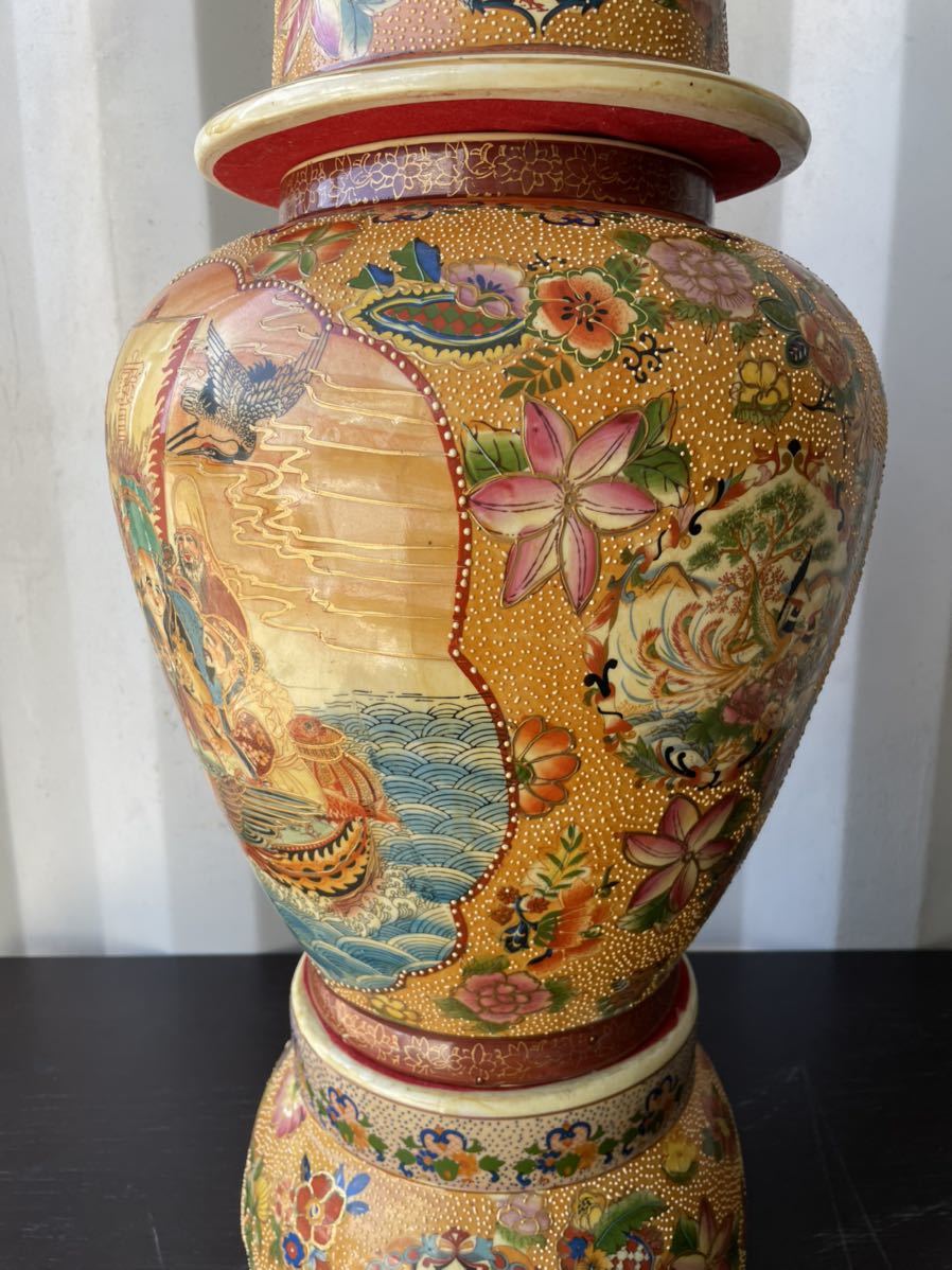 薩摩焼 壺 骨董品 花瓶 置物 中国風 和室 高級感 | www.jarussi.com.br