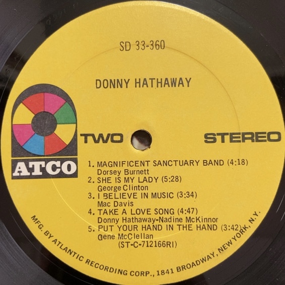 DONNY HATHAWAY DONNY HATHAWAY (LP) USオリジナルプレス_画像4