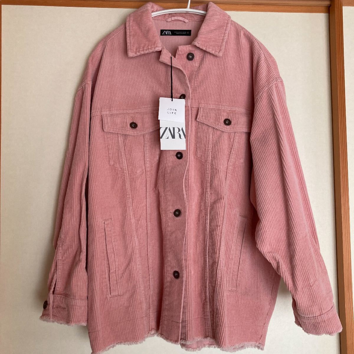 未使用】ZARA ザラ コーデュロイジャケット ピンク|Yahoo 未使用】ZARA ザラ コーデュロイジャケット ピンク|Yahoo
