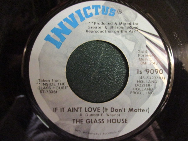 The Glass House ： Touch Me Jesus 7'' / 45s (( 女性リードVo. Funky Soul )) c/w If It Ain't Love, It Don't Matter_画像2