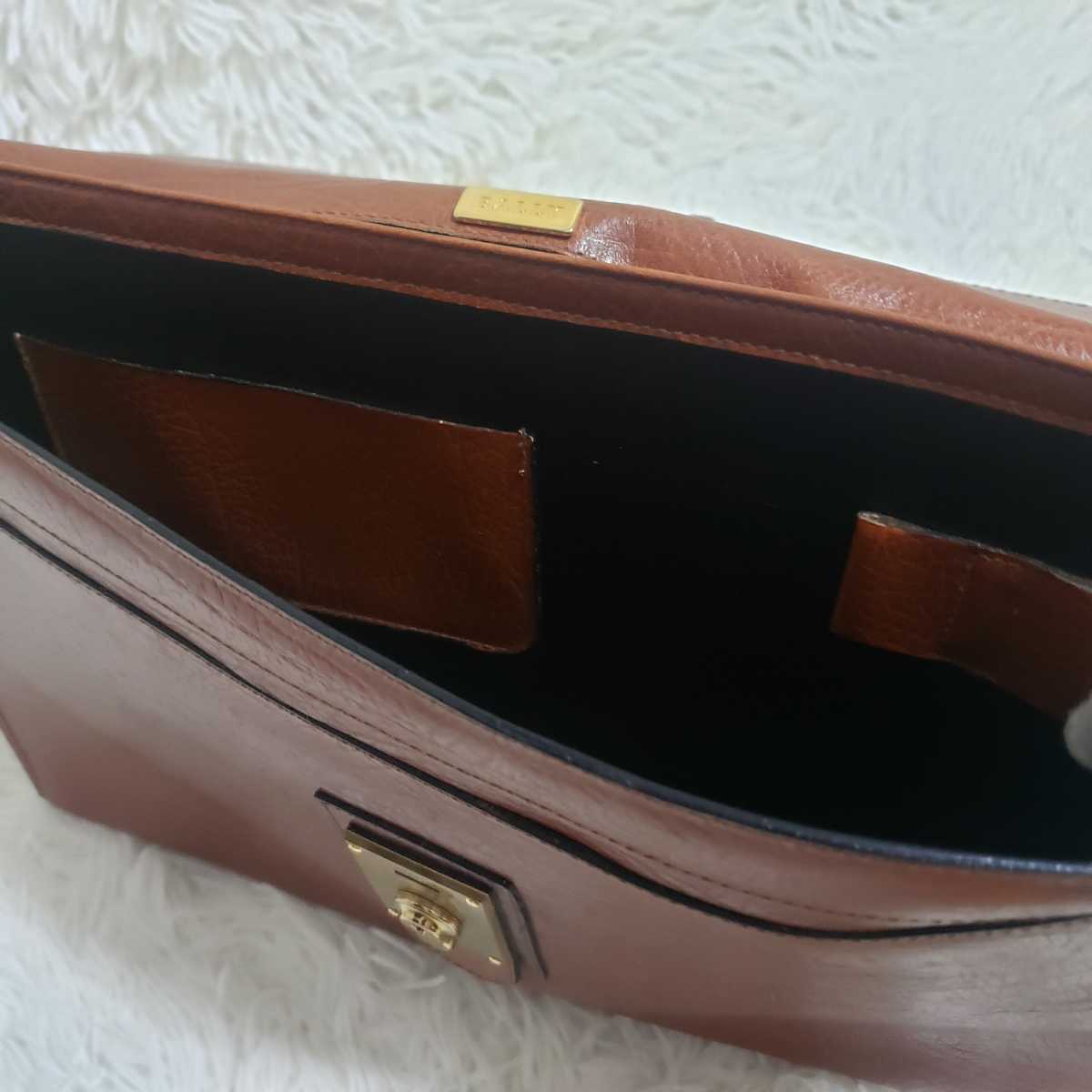 ヴィンテージ BALLY バリー 本革 レザー クラッチバッグ ビジネス