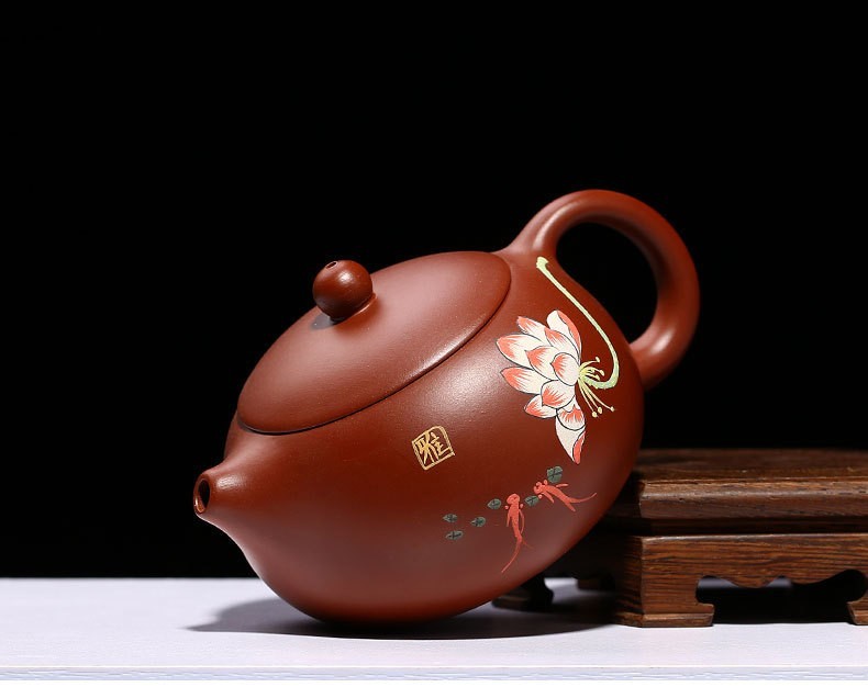ティーポット大容量 宜興紫砂壺 芸術品 耐熱土瓶 高級感 貴重な プレゼント ギフト 煎茶道具 茶杯 茶道 中国の陶磁器 プレゼント lh901_画像6
