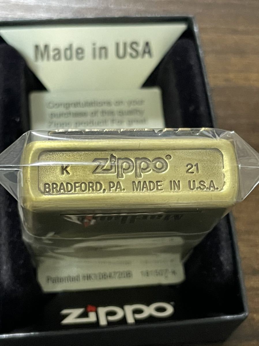 zippo Marlboro GOLD METAL 限定品 マルボロ ゴールド 2021年製 4面加工 立体メタル カウボーイ シリアルナンバー NO.1591