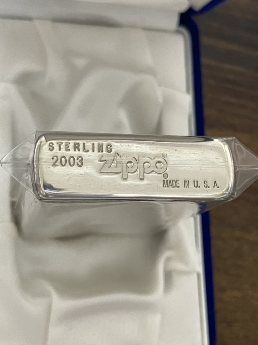 zippo ハンマートーン スターリングシルバー 5面彫刻 STERLING SILVER