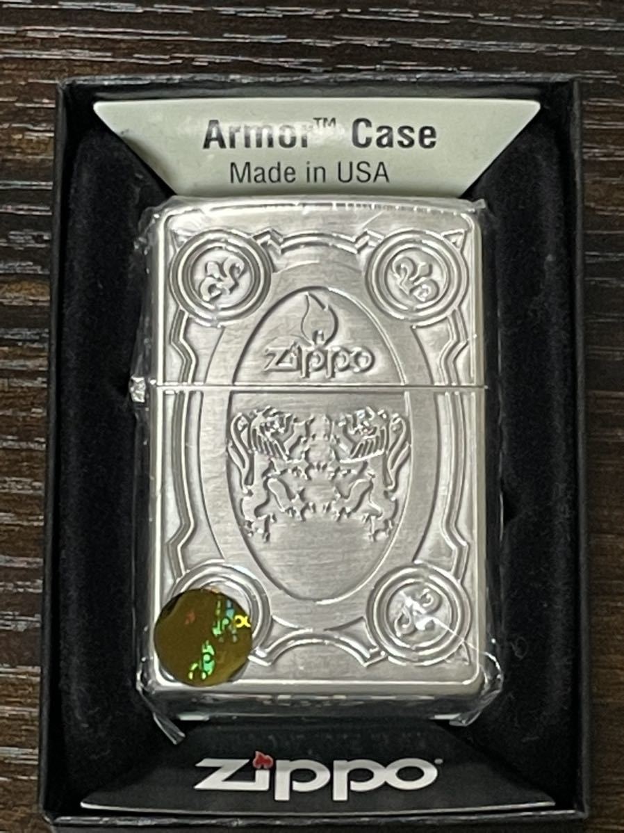 zippo アーマー 両面刻印 紋章 特殊加工 Heavy Wall Armor Case 2012年