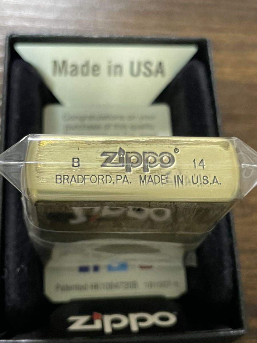 zippo ONE OK ROCK GOLD 35xxxv 限定品 ワンオク ゴールド 2014年製 ダメージ加工 ツアーグッズ 特殊加工品  シリアルナンバー NO.102