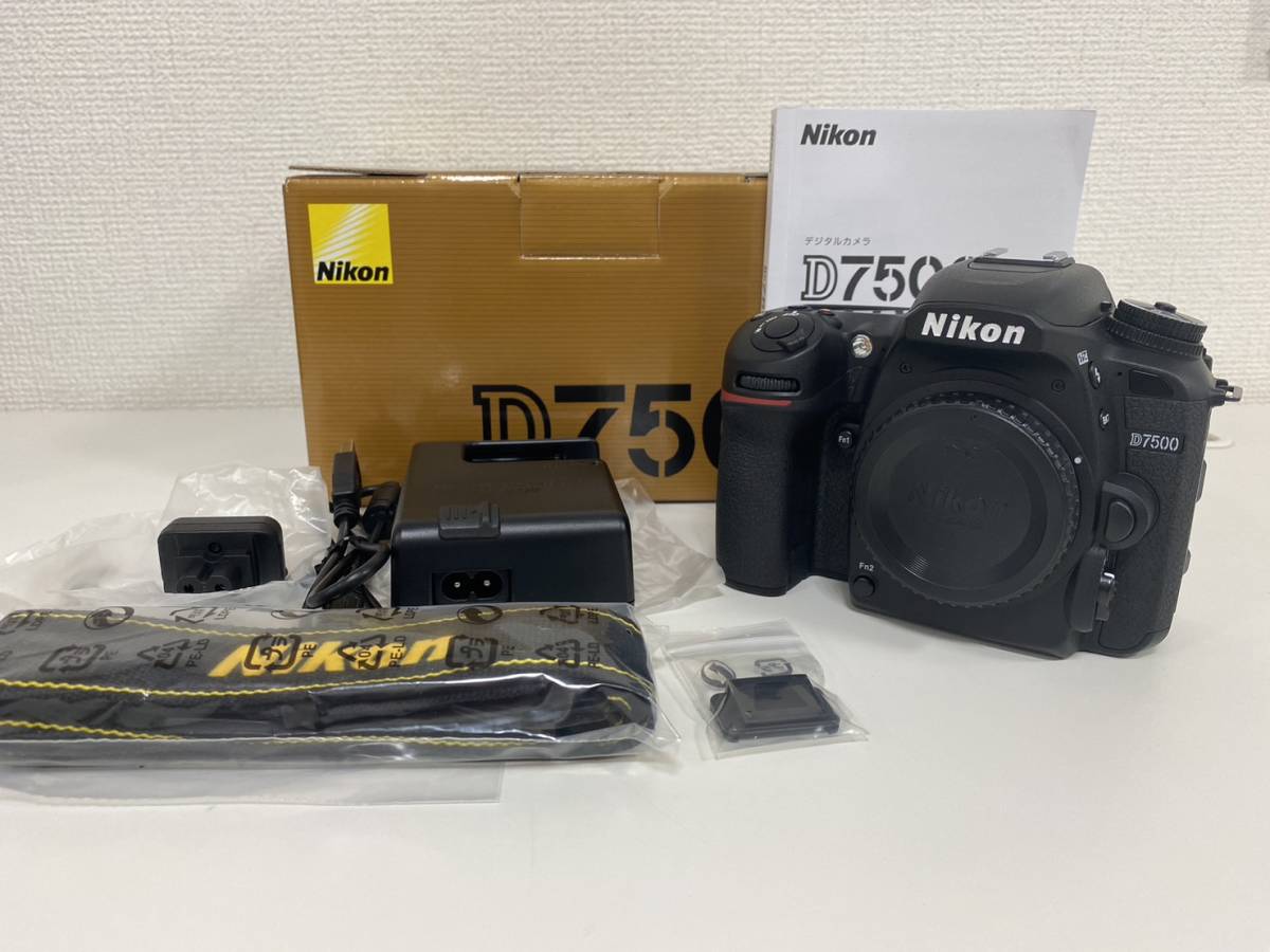 F-8905【良品】Nikon D7500 一眼レフカメラ ボディ 元箱 付属品 完品