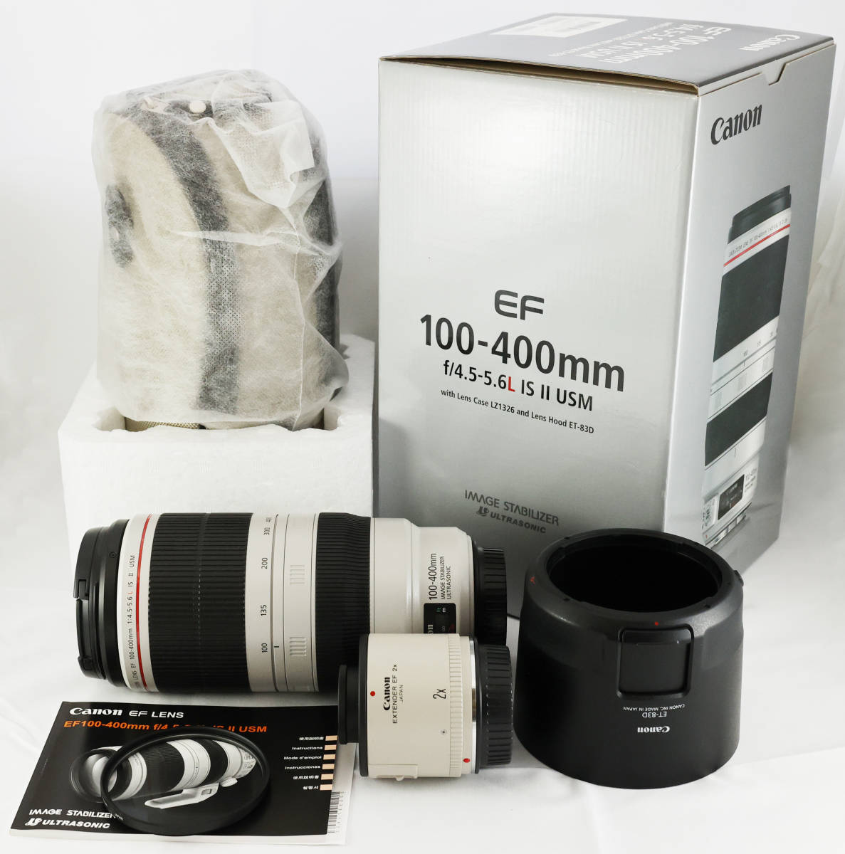 Canon EF100-400mm F4.5-5.6L IS II USM & EXTENDER 2x