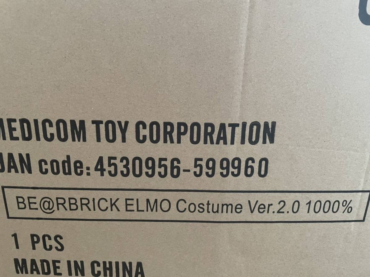 BE@RBRICK ELMO Costume Ver.2.0 1000％_画像3