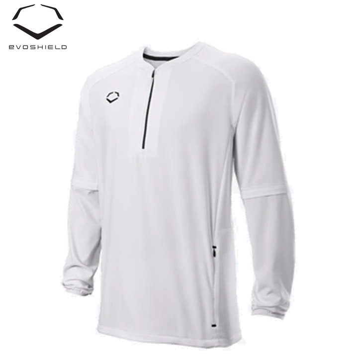 【送料無料】【USA物】Evoshield エボシールド LONG SLEEVE BP JACKET 野球 練習着 サイズS 白 wiwb6002204whites