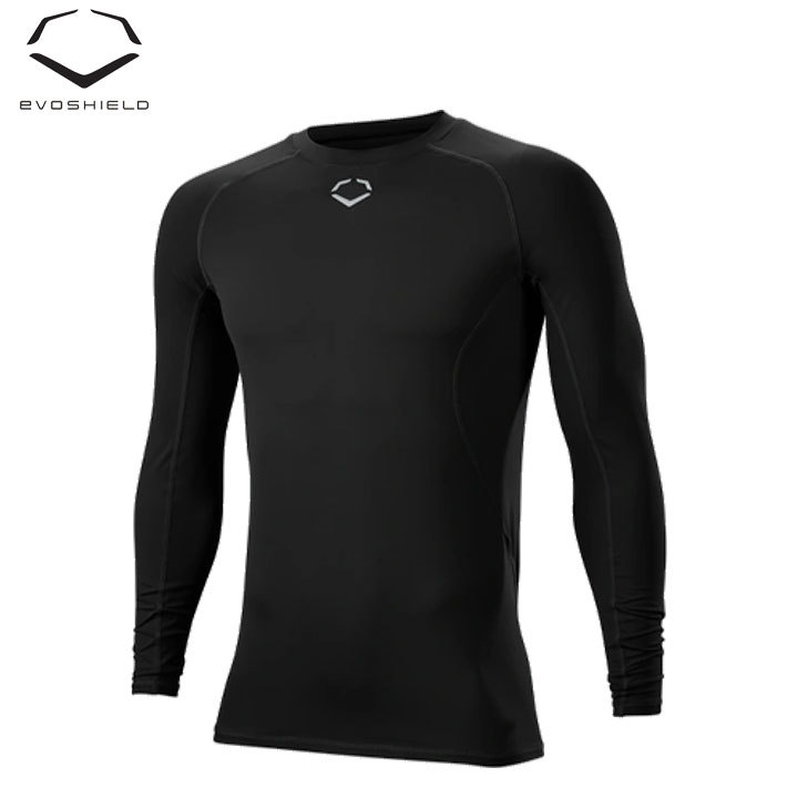 【送料無料】【USA物】Evoshield エボシールド COOLING LONG SLEEVE 野球 インナー長袖 ブラック サイズL wiwb6014201blackl_画像1