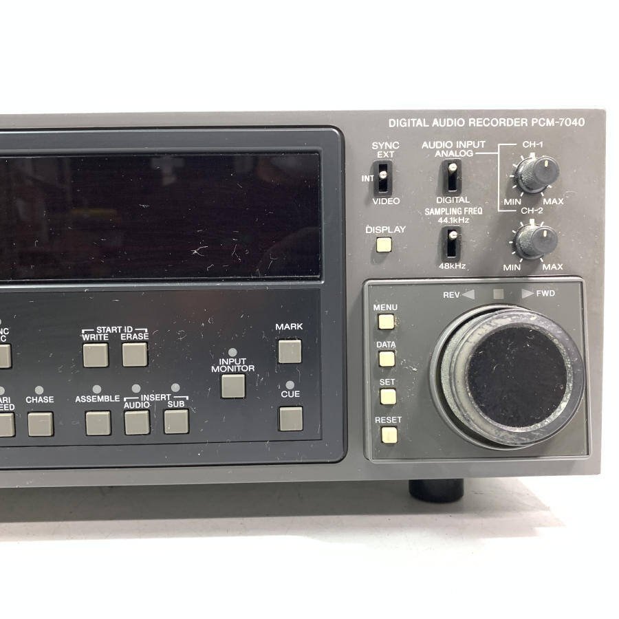 SONY ソニー PCM-7040 業務用PCMレコーダー 電源コード付き 現状品【TB】