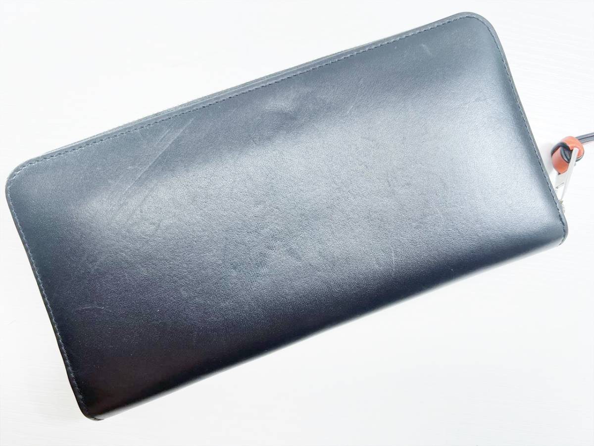 良好品 LOEWE ロエベ アナグラム ラウンド 長財布 黒 マルチカラー_画像3