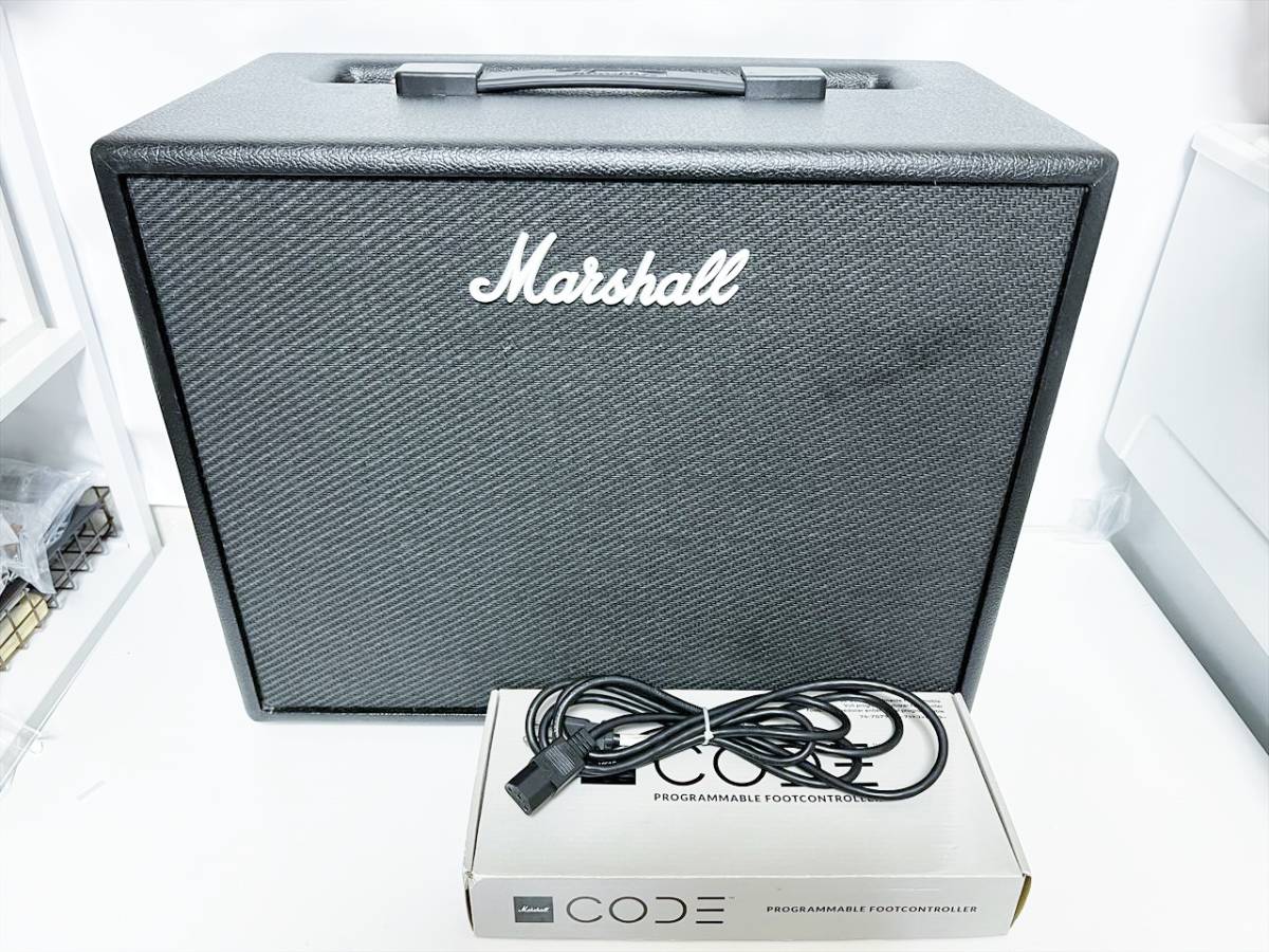 動作品 Marshall マーシャル code50 50W ギターアンプ コード フット