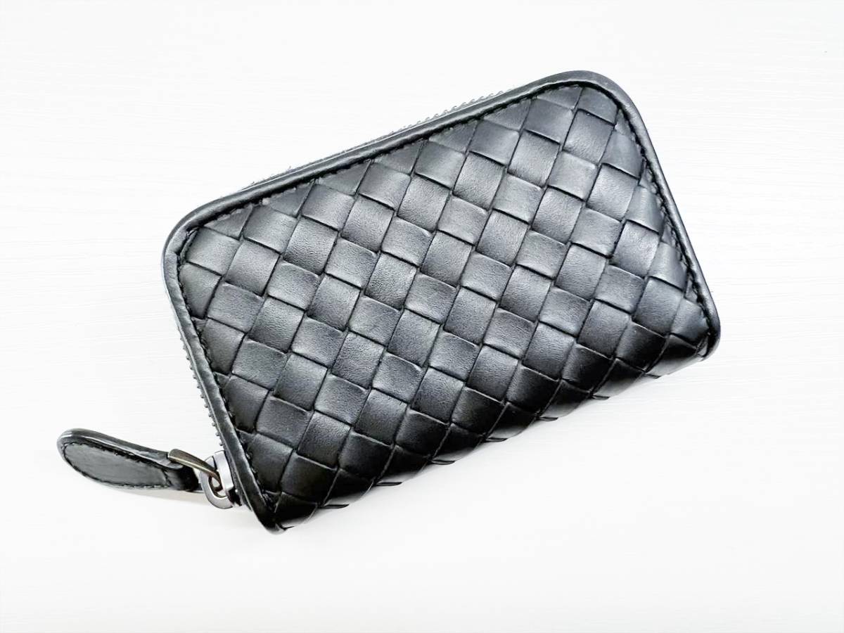 美品 Bottega Veneta ボッテガ ヴェネタ イントレチャート ラウンド