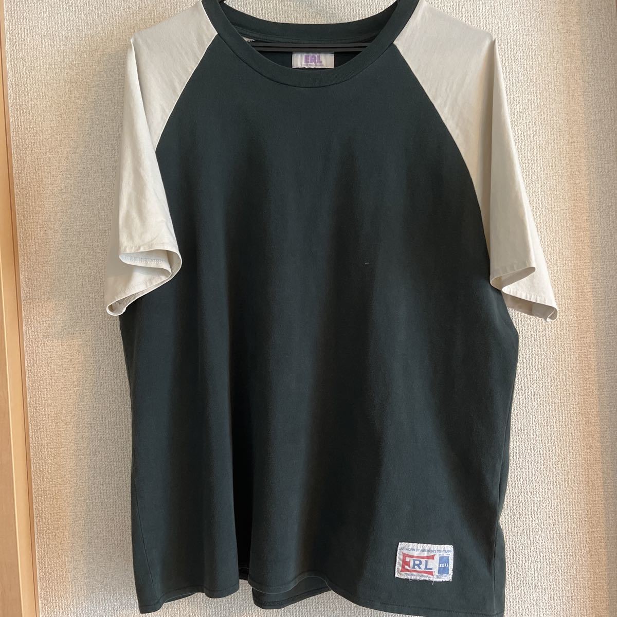 ERL ラグランTシャツ BLACK XL イーアールエル dsm garcons