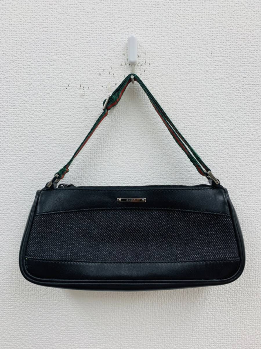 ☆現状品☆GUCCI グッチ 92820 002058 アクセサリーポーチ ミニバッグ