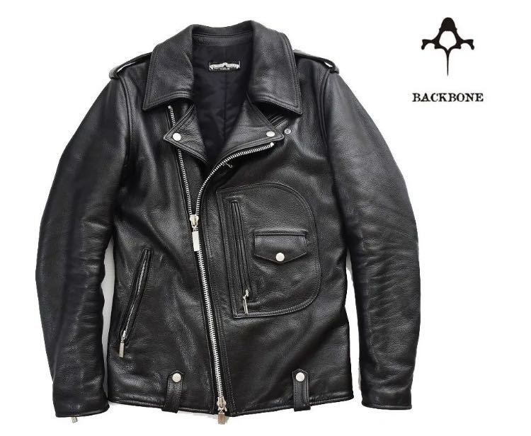 BACK BONE バックボーン 牛革 カウハイド ダブルライダースジャケット