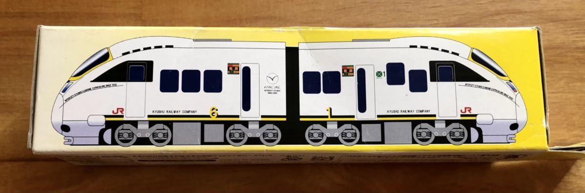 タカラ チョロQ JR九州 885系 特急列車 白いかもめ 玩具 ミニチュアカー 鉄道 黄色 箱入り_画像2