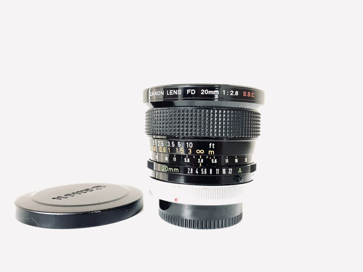 ☆希少☆Canon キャノン FD 20mm F2.8 S.S.C.☆完動品☆キヤノン