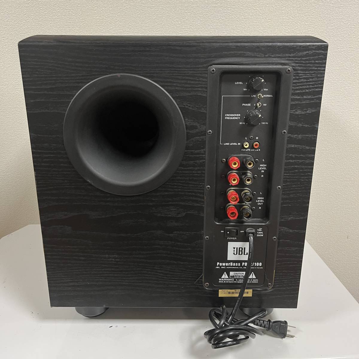 JBL PowerBass PB12/100 パワードサブウーファー アンプ内蔵 JBL PowerBass PB12/100 パワードサブウーファー アンプ内蔵