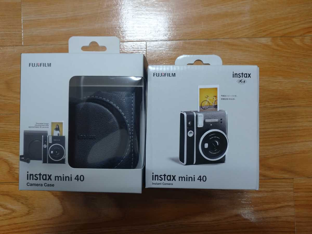 新品・送料無】チェキ instax mini 40(専用ケース付)フジフイルム