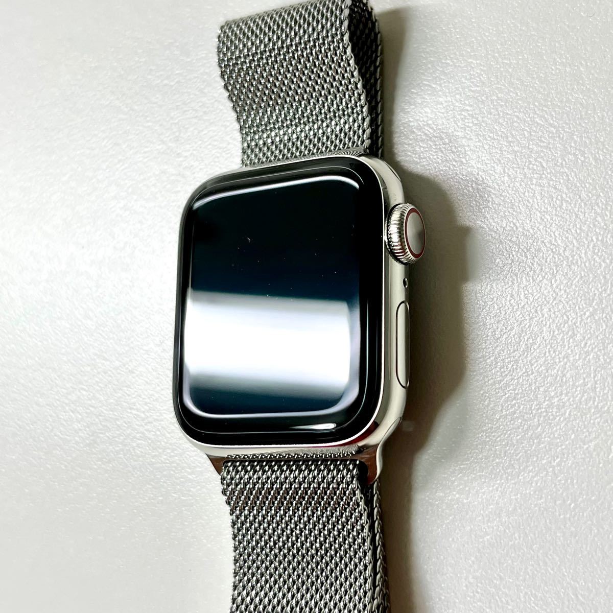 AppleWatch ミラネーゼループバンド 42 44 シルバー 黒 腕時計 通販