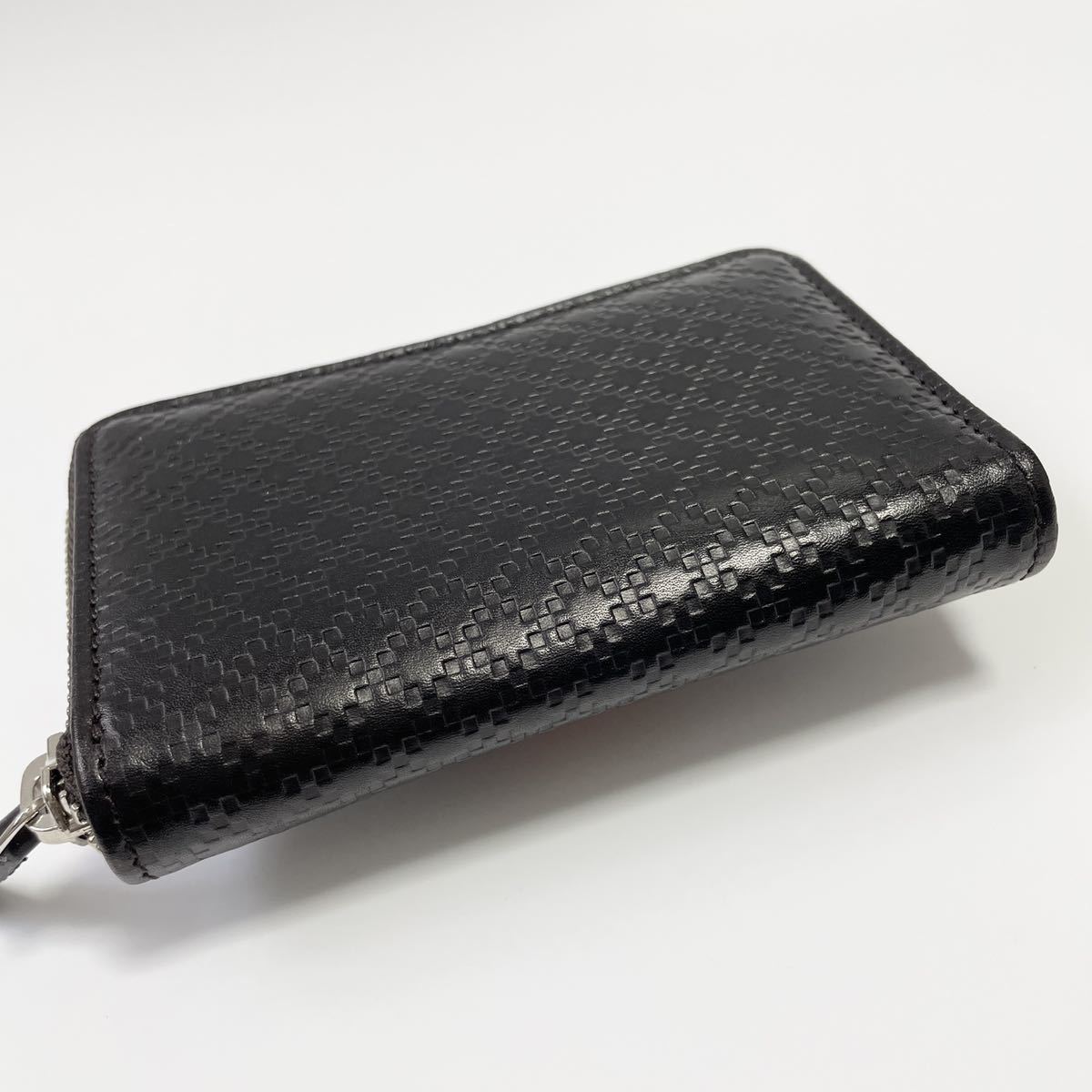 GUCCI◇コインケース/レザー/ブラック/ディアマンテ/250465/グッチ