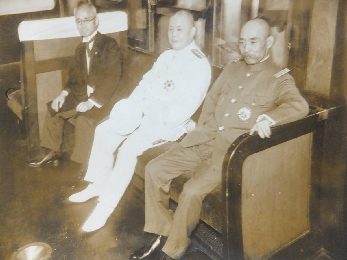 超美品 ☆ 岡田内閣 未発表 古写真 昭9「海軍大臣(大将)大角岑生 陸軍 その他