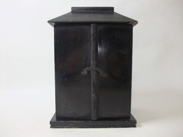 睦】仏具 古い 厨子 江戸期 時代物 天然木 本漆器□ 睦】仏具 古い 厨子 江戸期 時代物 天然木 本漆器□
