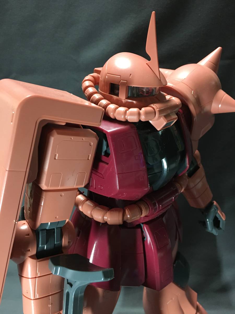 1/48 全高約365mm メガサイズ シャア 専用 ザク MS-06S ZAKU 部分 塗装