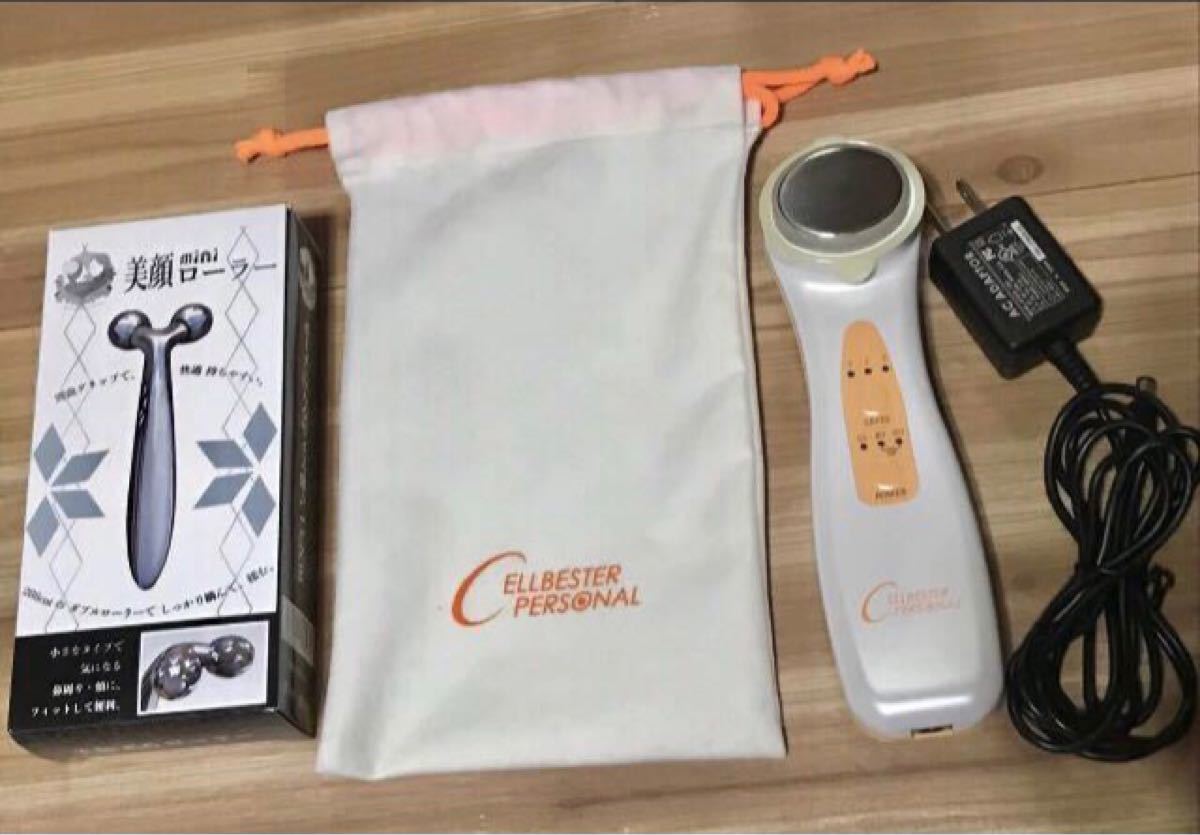★フェースビューティ セルベスター パーソナル 自宅エステ 美容器 美顔器 短期間使用の中古 動作OK★+美顔ローラー付き★★