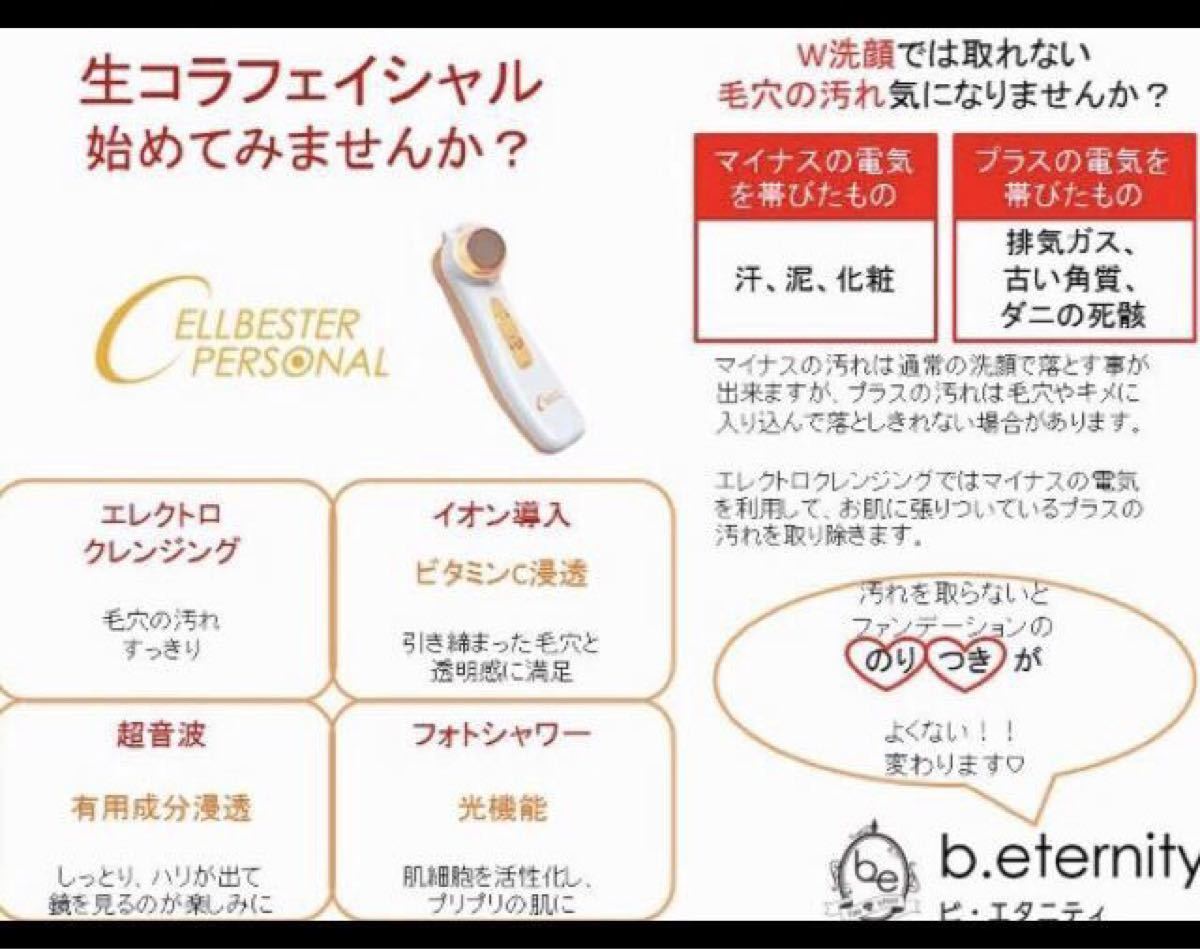 ★フェースビューティ セルベスター パーソナル 自宅エステ 美容器 美顔器 短期間使用の中古 動作OK★+美顔ローラー付き★★