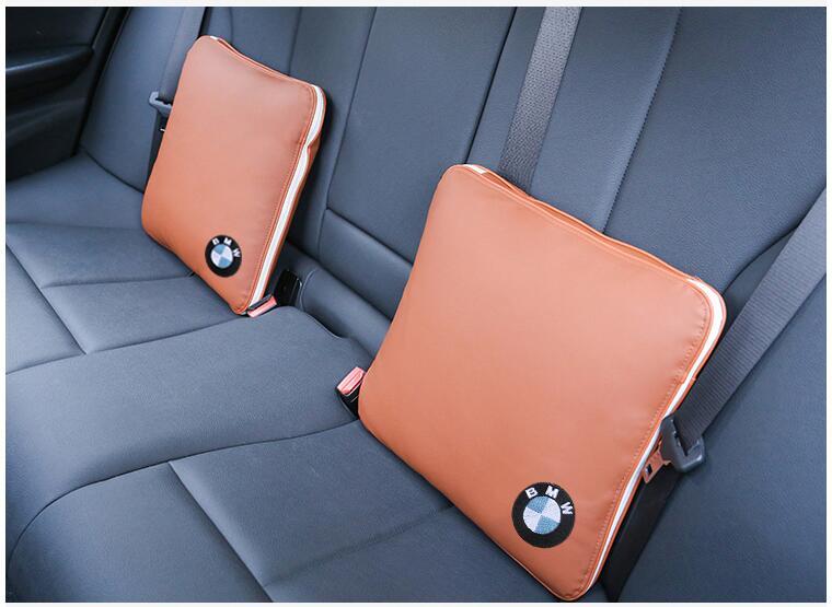  free shipping new goods BMW cushion & futon 2way blanket original leather 2 piece car interior car car accessories 