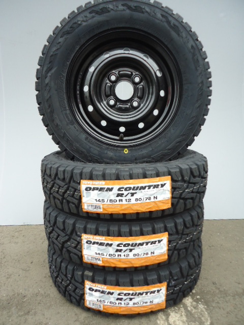TOYOオープンカントリーR/T☆145/80R12☆軽バン軽トラハイゼット