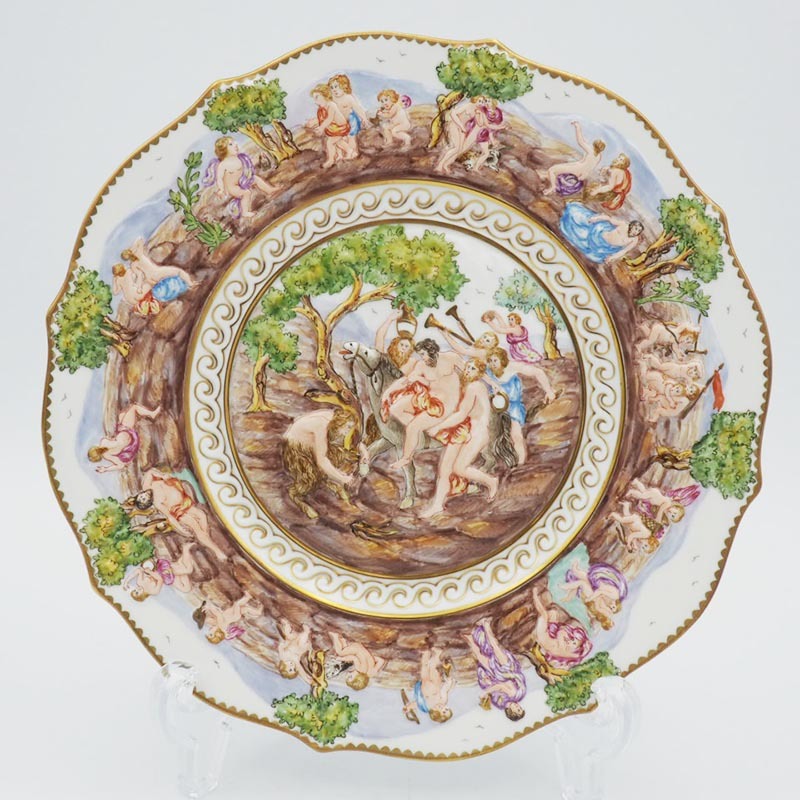 リチャードジノリ 最高級 カポディモンテ プレート 22cm 飾り皿