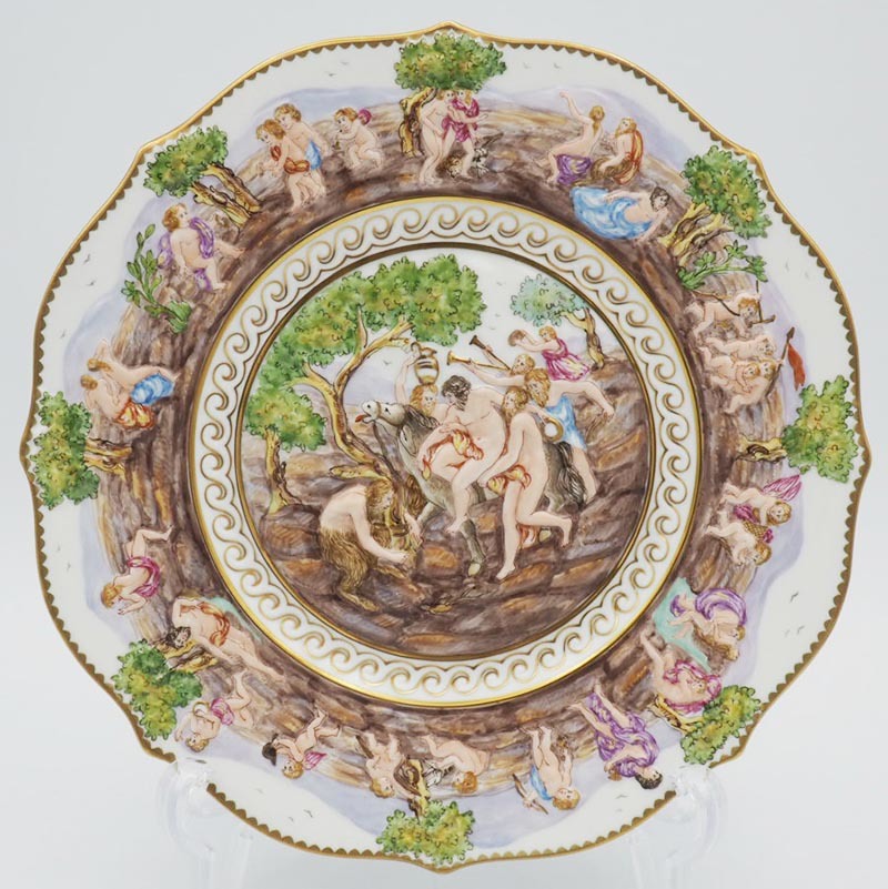 リチャードジノリ 最高級 カポディモンテ プレート 22cm 飾り皿 ジノリ