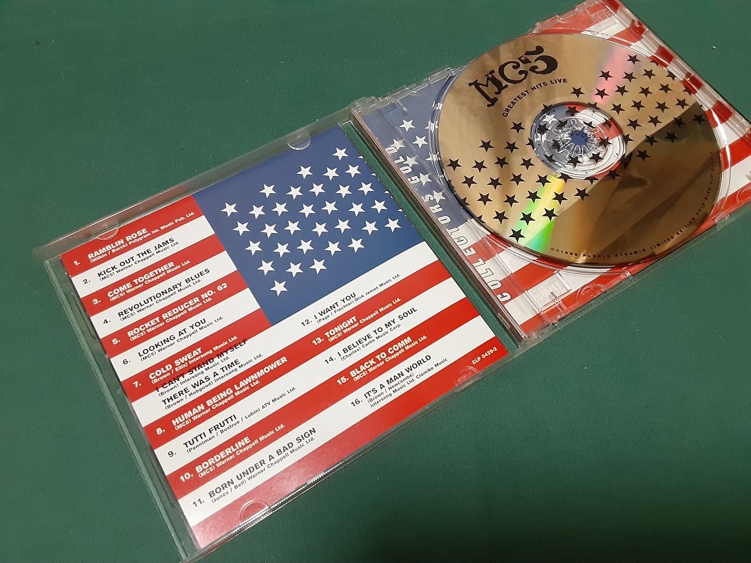 MC5◆『GREATEST HITS LIVE』US盤CDユーズド品_画像3