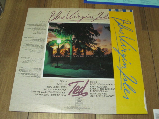 tedoTED синий . балка Gin различные остров BLUE VIRGIN ISLES внутренний LP с поясом оби DJ запись ABBAaba.. фотография др. . материал имеется Lee *li тонер Джеф * Poe Caro 