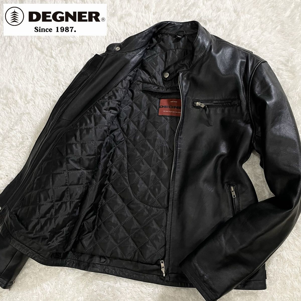 Yahoo!オークション - 極美品/希少XL○DEGNER デグナー 羊革 レザージャ...