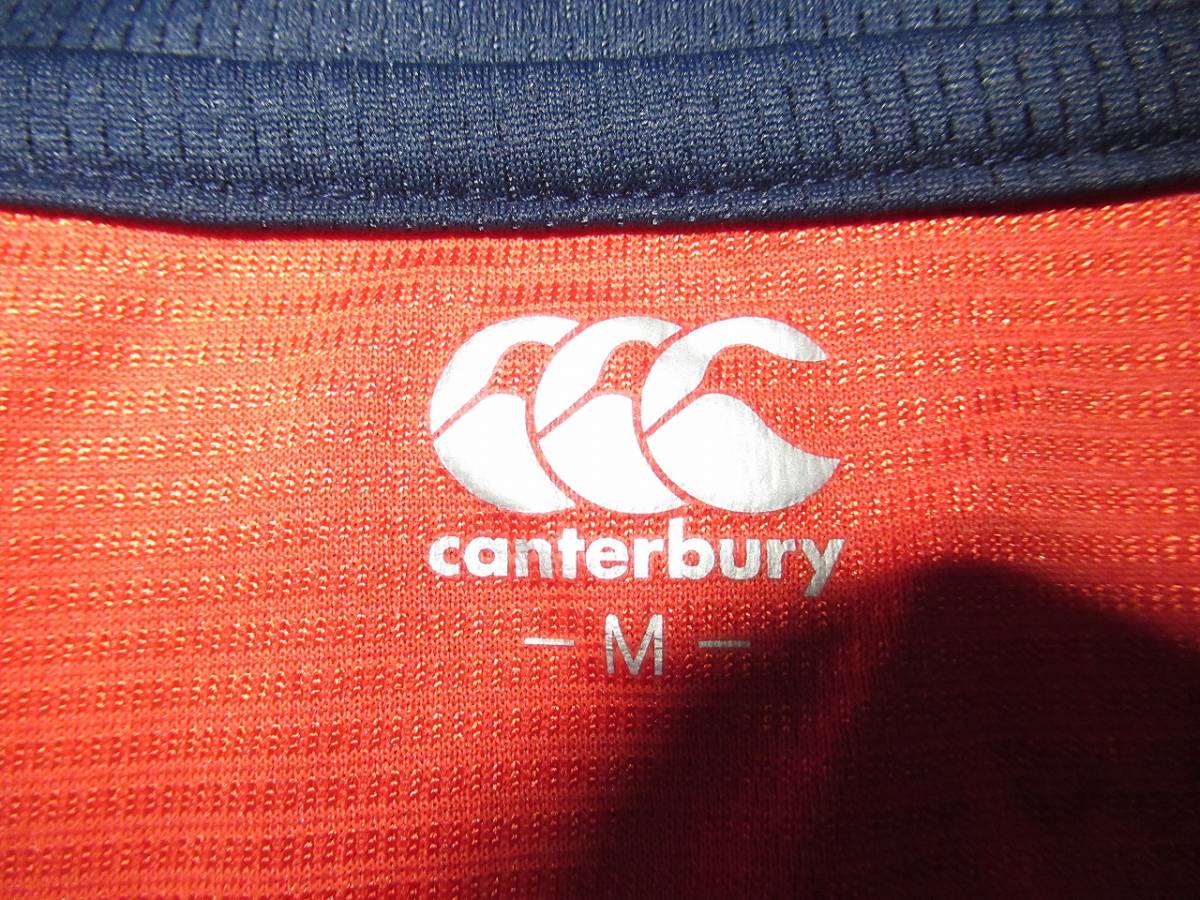 ★CANTERBURY/カンタベリー★美品　M　日本製　ラグビー日本代表モデル　長袖プラクティスシャツ　ネイビー_画像7