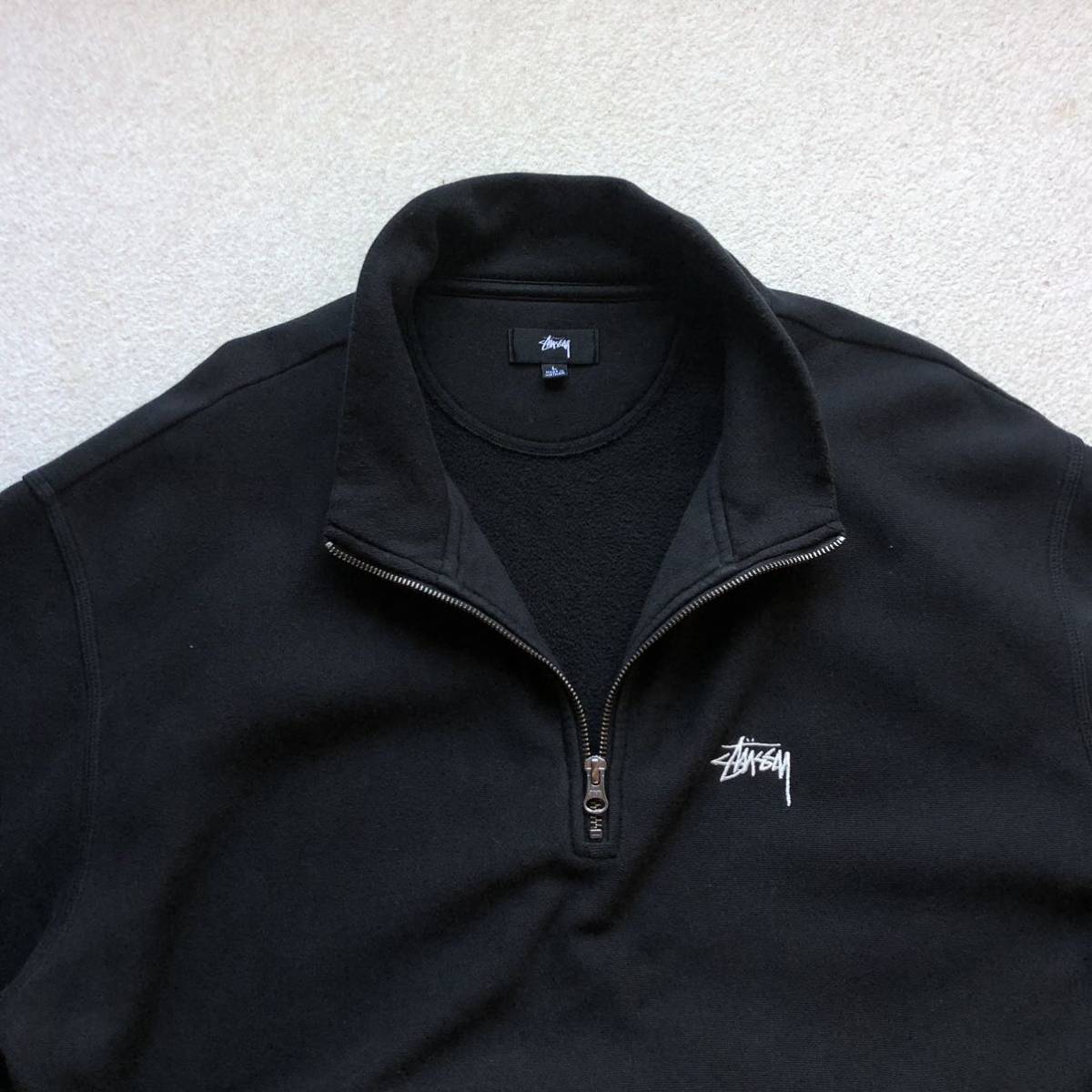 当店一番人気】【当店一番人気】STUSSYハーフジップ モックネック