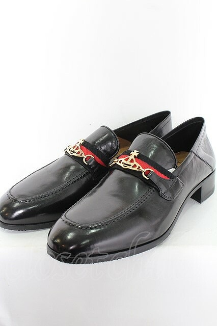 Vivienne Westwood ラバー ローファー 黒 42 モカシン-