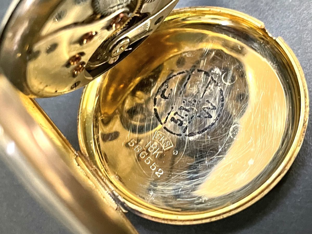 EMPIRE 懐中時計 18K 金 手巻き 稼動品 エンパイヤ 精工舎 ゴールド