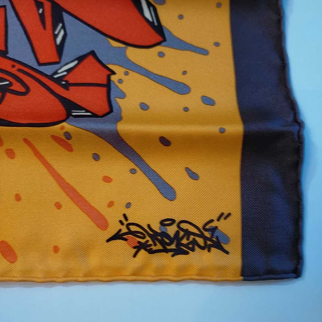 新品　未使用品　エルメス ガブローシュ　スカーフ グラーフ　KONGO 45カレ　HERMES SCARF _画像3