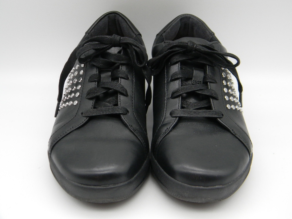**0[ fitflop ]* чёрный. кожа обувь (22.5cm) кожа спортивные туфли прогулочные туфли Fit frop