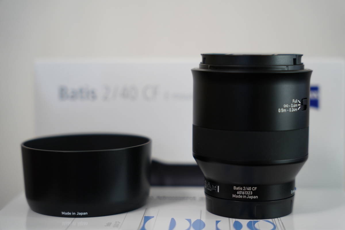 極上品 ZEISS 単焦点レンズ Batis 2/40 CF ソニーEマウント用 40mm F2